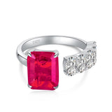 High Carbon Diamond Sapphire Green Ring – Small Gift Ideas — 13