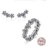 S925 Sterling Silver Women's Daisy Rings Ear – Jewelry Gift Ideas — 5