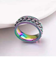 Titanium Steel Chain Rotatable Ring Niche – Unique Gift Ideas — 3