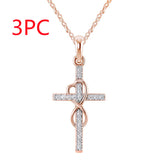 Alloy Pendant With Diamond And Eight-character – Jewelry Gift Ideas — 7