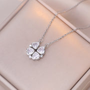 Open And Close Four-leaf Flower Dual-wear – Jewelry Gift Ideas — 9
