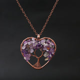 Natural Stone Colorful Tree Root Necklace – Jewelry Gift Ideas — 2