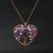 Natural Stone Colorful Tree Root Necklace – Jewelry Gift Ideas — 2