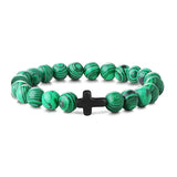 Tigereye White-barked Pine Obsidian Cross Men's – Jewelry Gift Ideas — 9