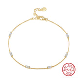 Silver Bracelet Square White Zirconium Bracelet – Jewelry Gift Ideas — 4