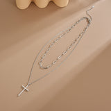 925 Sterling Silver Simple Clavicle Chain – Jewelry Gift Ideas — 5