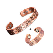 Unisex Pure Copper Bracelet Adjustable Ring – Jewelry Gift Ideas — 12