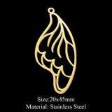Stainless Steel Ornament Laser Cut Hollow Wing – Jewelry Gift Ideas — 14