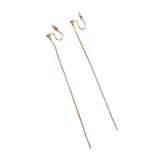 Round Face Shows Thin Box Chain Earrings With Simple – Surprise Gifts — 5