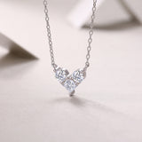 S925 Silver Pendant Moissanite Love At Present – Jewelry Gift Ideas — 1