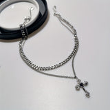Flower Cross Necklace Personality High Sense – Jewelry Gift Ideas — 2