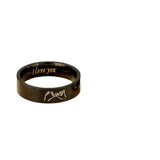 Stainless Steel Cartoon I Love You Letter Ring – Gifts for Couples — 2