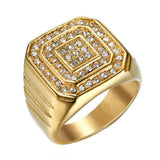 Hip-hop Punk INS Style Titanium Steel Gold-plated Ring – Stylish Gifts — 2