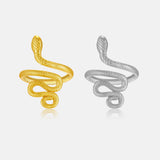 Sterling Silver Long Snake Opening Adjustable – Small Gift Ideas — 4