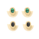 Stainless Steel Stud Titanium Steel Gold Scalloped – Meaningful Gifts — 5