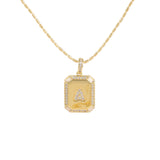 18K Gold Inlaid Zircon Letter Necklace For Women – Jewelry Gift Ideas — 2