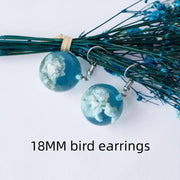Mori Style Transparent Spherical Resin Stud Earrings – Stylish Gifts — 4
