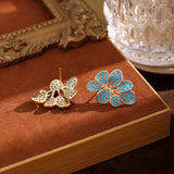 Women's Micro Inlaid Zircon Flower Earrings – Gifts for Her — 6