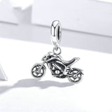 S925 Sterling Silver Motorcycle Pendant Bracelet – Jewelry Gift Ideas — 3