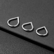 Fashion Nose Ring Titanium Steel Heart-shaped Water – Stylish Gifts — 1