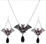 Fashion Exaggerated Black Bat Necklace Suit – Stylish Gifts — 6