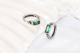 Fashion Crater Texture Green Stone Earrings – Stylish Gifts — 7