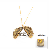Sunflower Double Lettering Necklace – Jewelry Gift Ideas — 20