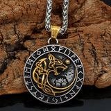 Mens Fashion Viking Wolf Head Rune Pendant – Jewelry Gift Ideas — 6