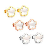 Titanium Steel White Shell Small Flower Necklace – Jewelry Gift Ideas — 4