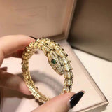 Brass Gold Plated Micro Set Diamond Bracelet Ring – Jewelry Gift Ideas — 1