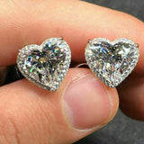 Pierced-ear-caring Ear Studs Sweet Peach Heart – Gifts for Her — 4