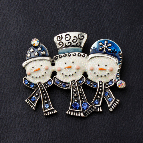 Alloy Cute Personalized Little Snowman Brooch – Jewelry Gift Ideas — 2