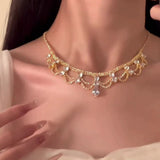 Elegant Lace-Detailed Waterdrop Necklace – Jewelry Gift Ideas — 4