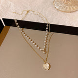 Women's All-match Stitching Love Pearl Necklace – Jewelry Gift Ideas — 10