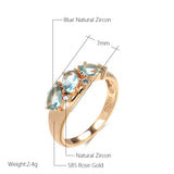 Fashionable Rose Gold Zircon Women's Ring – Gifts for Her — 6