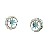 Bright Star Moon Ear Studs Female Autumn And Winter – Gifts for Her — 2