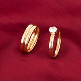 Stainless Steel Diamond Coupler Rings Three Piece – Small Gift Ideas — 3