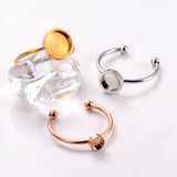 Stainless Steel Ring Setting Gold Steel Rose Gold – Creative Gifts — 5