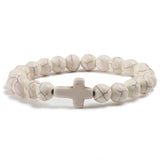 Blue Turquoise Cross Bracelet – Jewelry Gift Ideas — 13
