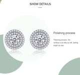 Women's Stylish Round S925 Sterling Silver Stud – Gifts for Her — 2