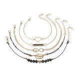 Hand String Black Beads Love Bracelet Europe – Jewelry Gift Ideas — 2