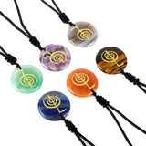 Natural Crystal Agate Stone Carving Spiral Aura – Jewelry Gift Ideas — 6