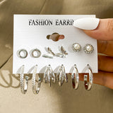 Fashion And Personality 6-pair Studded Earrings – Stylish Gifts — 5
