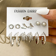 Fashion And Personality 6-pair Studded Earrings – Stylish Gifts — 5
