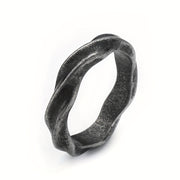 Fashion Simple Retro Twisted Men's Ring Unique Couple – Stylish Gifts — 2