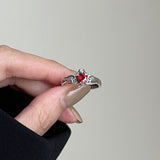 Vintage Heart Shaped Zircon Ring Female – Gifts for Her — 2