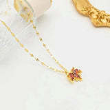 Red Maple Leaf Necklace Women's Fashion – Jewelry Gift Ideas — 6