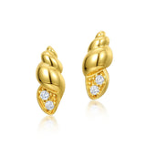 Women's Marine Holiday Style Conch Stud Earrings – Stylish Gifts — 2
