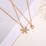 Christmas Snowflake Cane Drip Oil Necklace – Jewelry Gift Ideas — 1