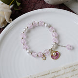 Women's Fashion Pearl And Crystal Beaded Bracelet – Stylish Gifts — 9
